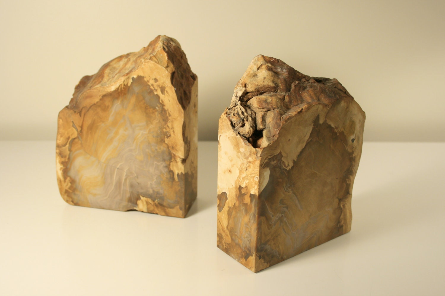 Vintage Modern Geode Bookends