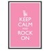 Keep Calm and Carry On - Keep Calm and Rock On - Humorous or Nursery Baby Room Poster - Multiple COLORS - 13x19 Art Print