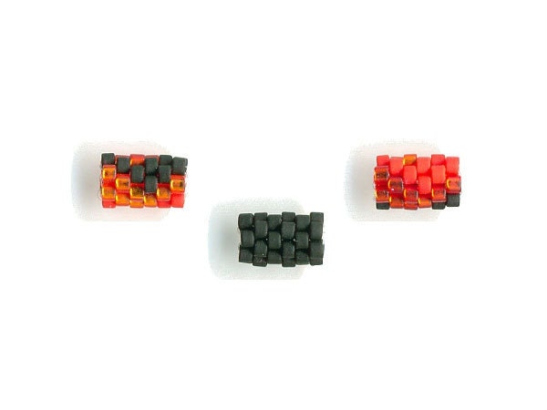 Woven Glass Bead Set of 3