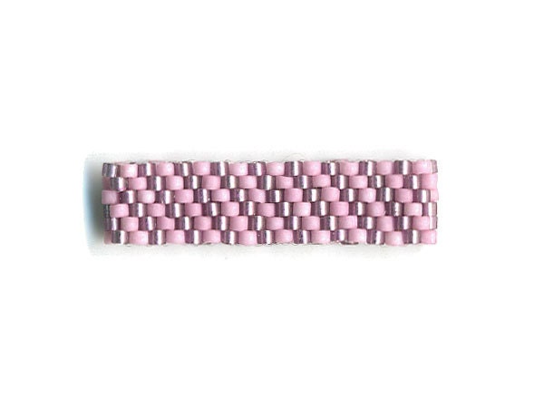 Woven Glass Bead Ring 20mm/o 17mm/i (A) - BeadsWovenToOrder