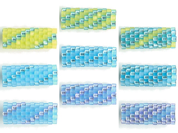 Woven Glass Bead Tube 6mm/o 2mm/i (A)