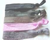 The Manhattan Package - Set of 5 Satin Elastic Hair Ties  l  Pistachio Hair Goods