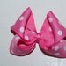 Pink and White Polka Dots Character Mouse Hair Bow