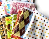 SALE - Zippered Snack Bags Set of 5 Random Surprise Prints