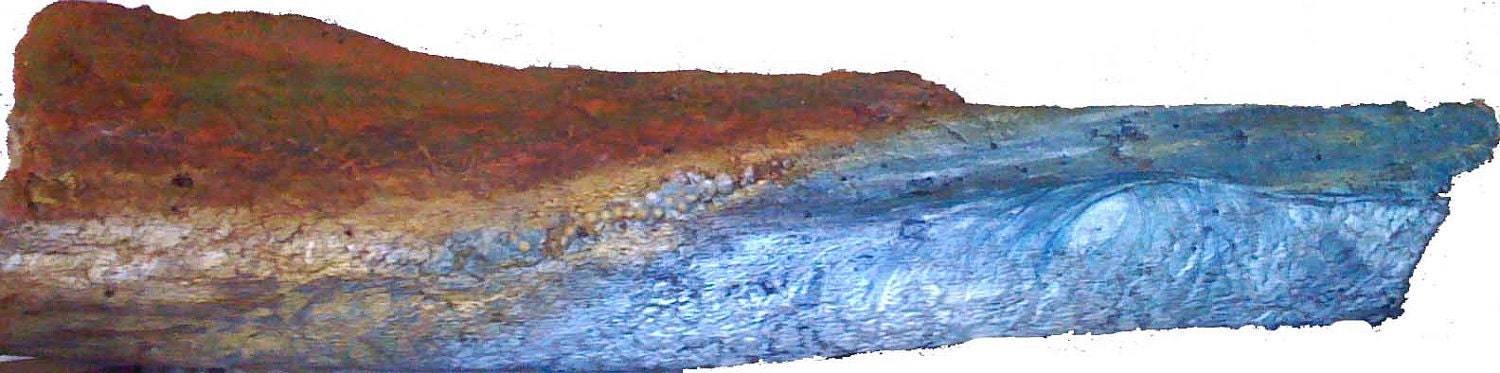 Driftwood Wave Wax Encaustic Painting