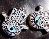 Hamsa Decorated Sugar Cookies
