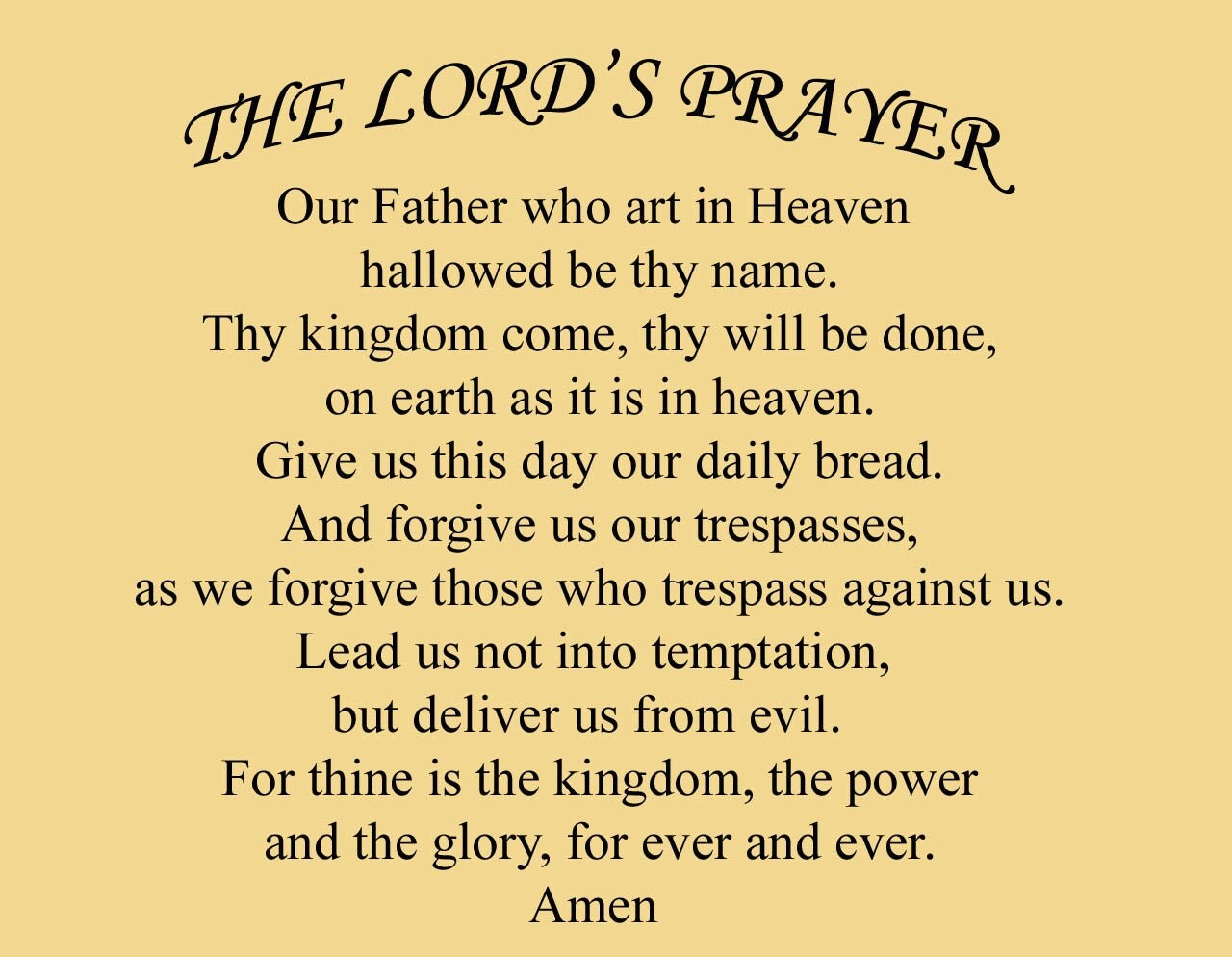Lords Prayer