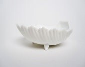 Milk Glass Shell Dish