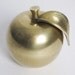 Vintage Brass Apple Paperweight
