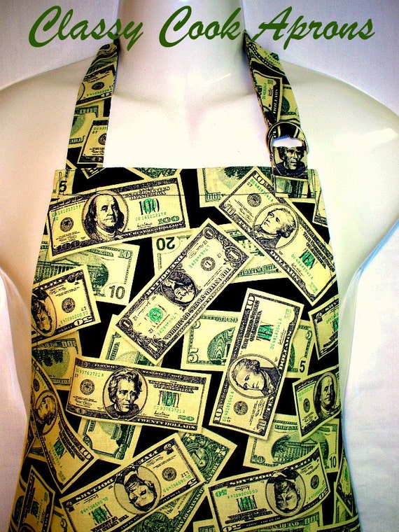 Apron Mans, Mr. Money Bags, It's All About The Benjamins, BBQ Grill Fun Kitchen Unique Gift