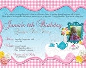 Elegant Tea or Garden Party birthday party invitation