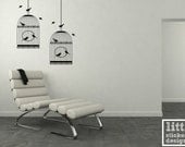 Bird Cage Wall Decal Sticker