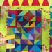 Carnival Wall Quilt, Art Quilt, Throw Quilt, Lap Quilt, Multi-Colors, Improvisational, 51" x 59"