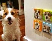 Series of 4 miniature custom paintings of YOUR DOG (3x3")