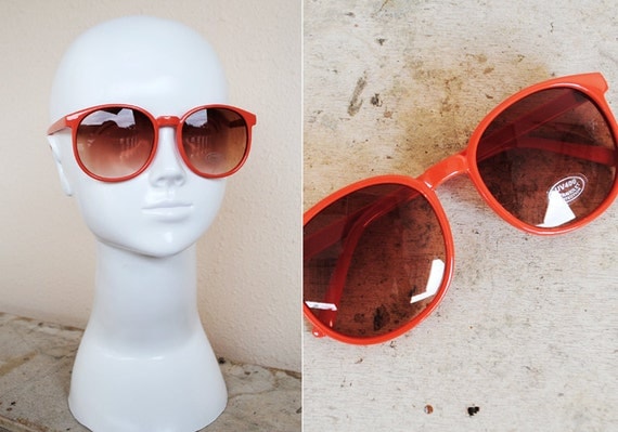 Vintage 80's Sunglasses Peach Smoothie