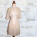 15% YEAR END SALE - The Vintage Ecru Crochet & Gauze Dress