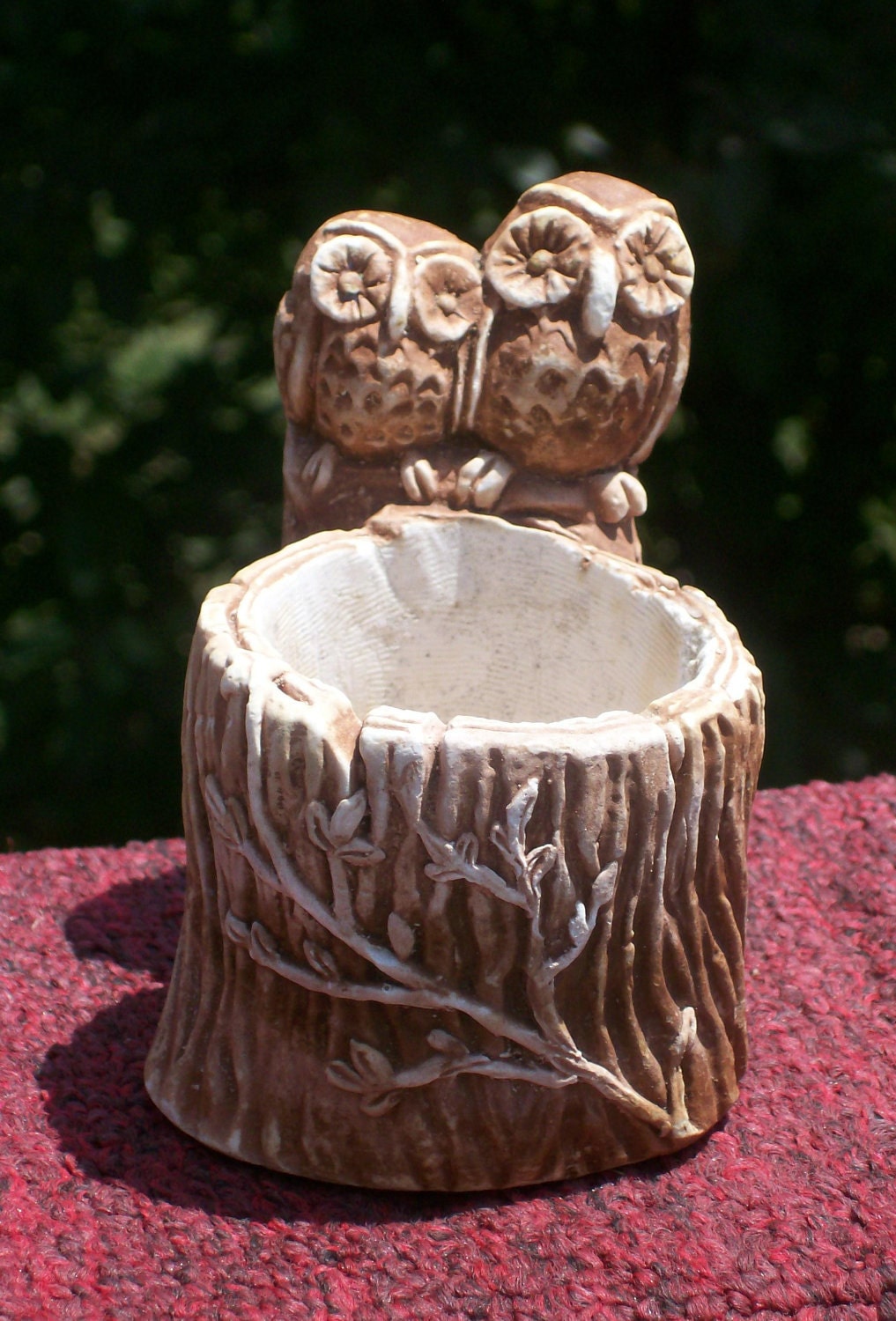 End of the year clearance sale, Vintage owl, candle holder,