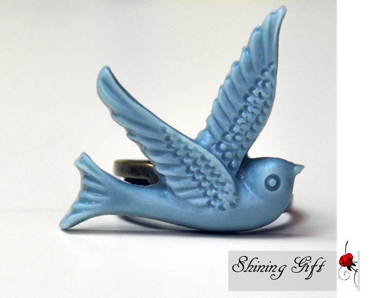 Adjustablecute ring, Resin Bird