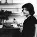 Vintage Jackie O Kennedy Portrait Card, Black & White Stationary, Unused