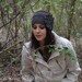 Hand Crochet Ear Warmer - Headband - with Pinwheel Flower in Heather Grey 100% Cotton for Women - SALE