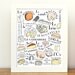 French Kitchen Art home decor - Art Print 'French Cheeses' 8x10 art print Typographic print Gourmet cheese lover