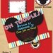 Mickey Mouse Inspired Deluxe Birthday Party INVITATION 5x7" with Address Labels also now includes Envelope Template - Print yourself