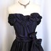 SALE - Vintage Gunne Sax Jessica McClintock Deep Purple Taffeta Prom Dress w/ Full Skirt