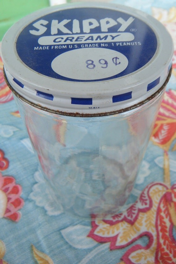 Items similar to Vintage Skippy Peanut Butter Jar Original on Etsy