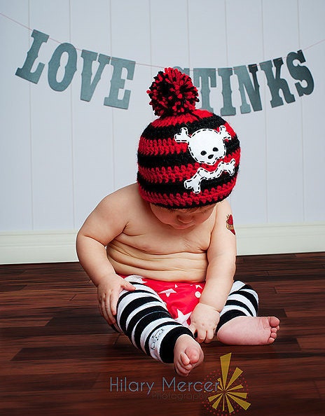 Pirate Beanie Great Photo Prop