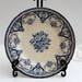 Antique blue transfer ware plate