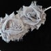 Gray flower headband-gray baby headband-newborn headband-baby girl headband-infant headband