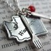 Forks Washington Charm Necklace - Twilight Inspired Vampire Jewelry by Weirdly Cute - Great Gift Idea for Twilight Fan