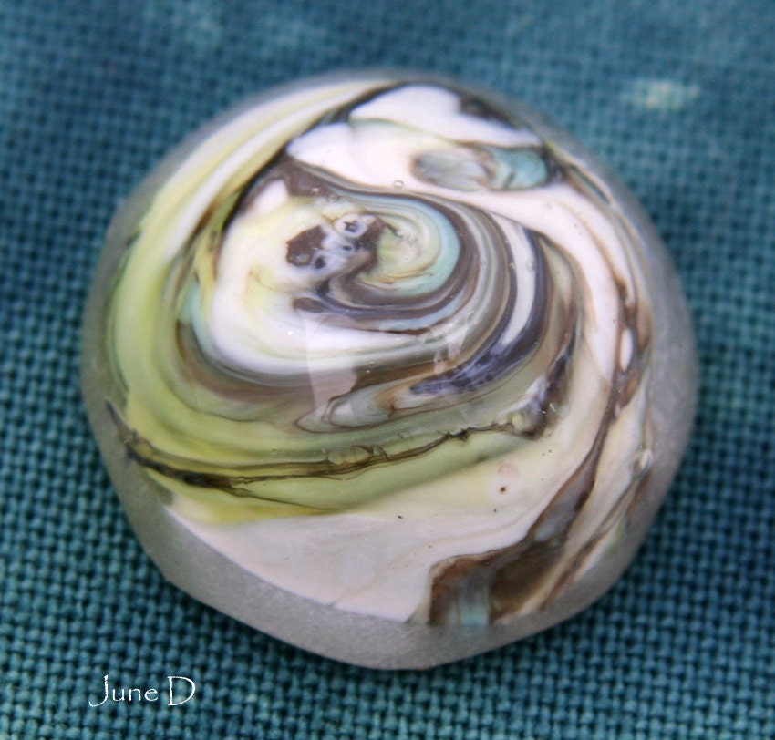 SALE - Glass Cabochon The Look of Stone - - June D