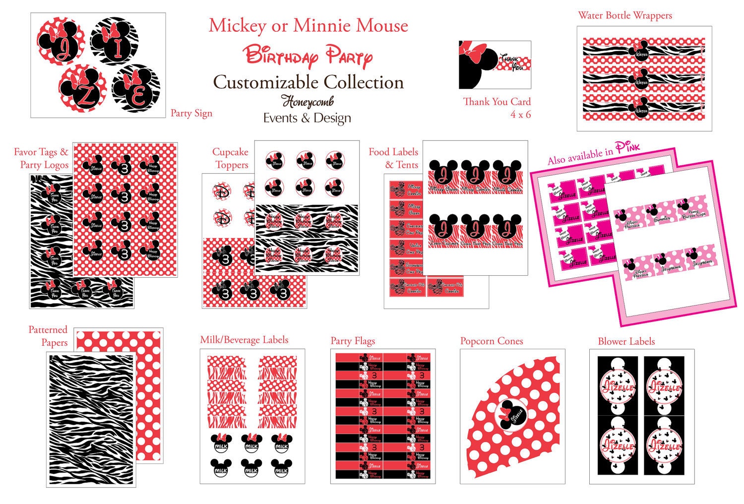 Minnie Mouse Printable Birthday Party