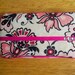 Travel Wipe Case: Pink Black Floral Fabric Covered Wipe Case Cover
