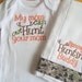 Mommy Hunting Onesie Set: Mommy's Hunting Buddy Onesie - Burp Cloth - Wipe Case Available
