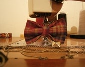 Flannel Plaid Mexican Sarape Hair Bow Clip