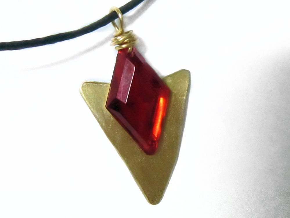 Zelda Necklace Goron's Ruby, Genya Cord