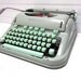 SALE Vintage Typewriter Mint Green Hermes 3000 Manual Typewriter