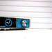 Vintage Radio Blue Black Midland International Model 11-313 AM Clock Radio Mid Century