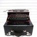 Vintage Typewriter Maroon Smith Corona Standard Manual Typewriter