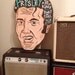 ELVIS PRESLEY folk art painting by grego - acrylic - BIG - cut to shape
