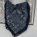 Bohemian Gypsy Purse Slouchy Fringe Handbag Victorian Tote Carryall Bag Silk