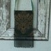 Bohemian Gypsy Bag Purse Hunter Green and Gold with Fringe