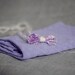 Lavender Tieback Baby  Headband/ Lace wrap Set Newborn Photography Prop