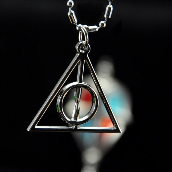 Deathly Hallows Necklace By Beautyandluck On Etsy 0835