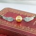 Golden snitch braclet, harry potter bracelet ,Steampunk Bracelet In Silver, Charm bracelet