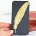 Golden Feather --Big Size Hard Case Cover ----for Apple iPhone 4 Case, iPhone 4s Case, iPhone 4 Hard Case