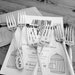 I Do, Me Too Wedding Cake Fork Set  - Hand Stamped - Vintage Wedding - Wedding Date on handles