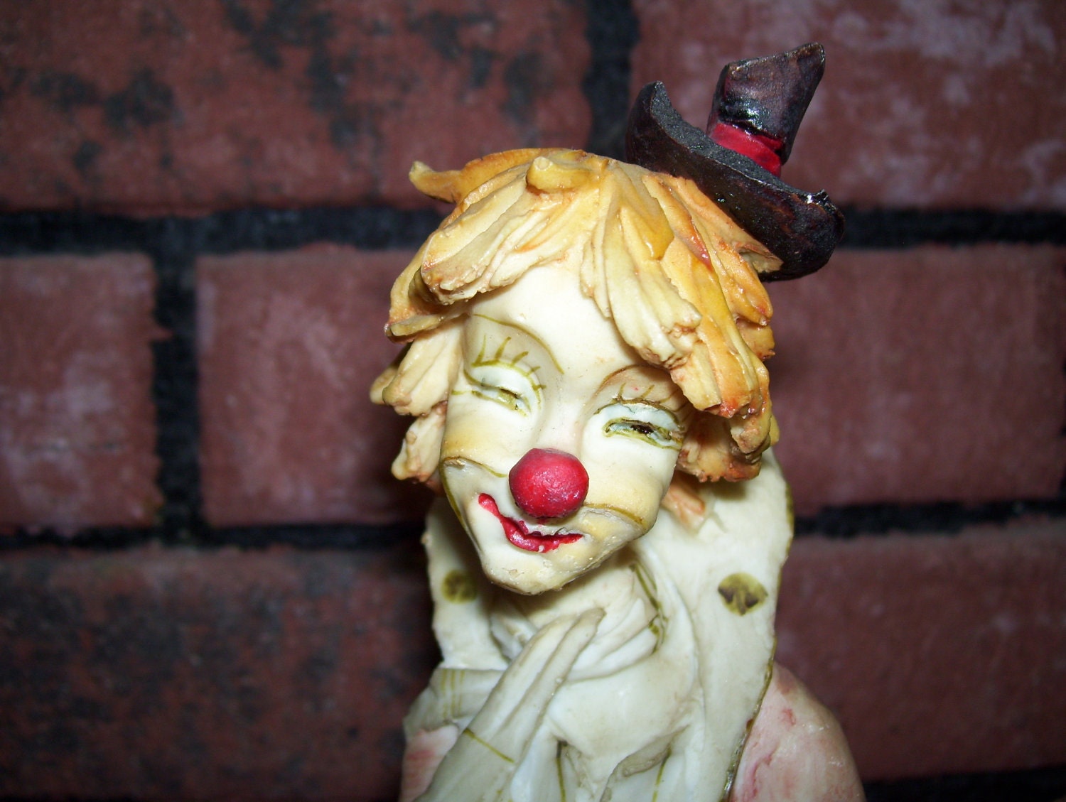 Vintage Porcelain Clown Collectible Free Shipping